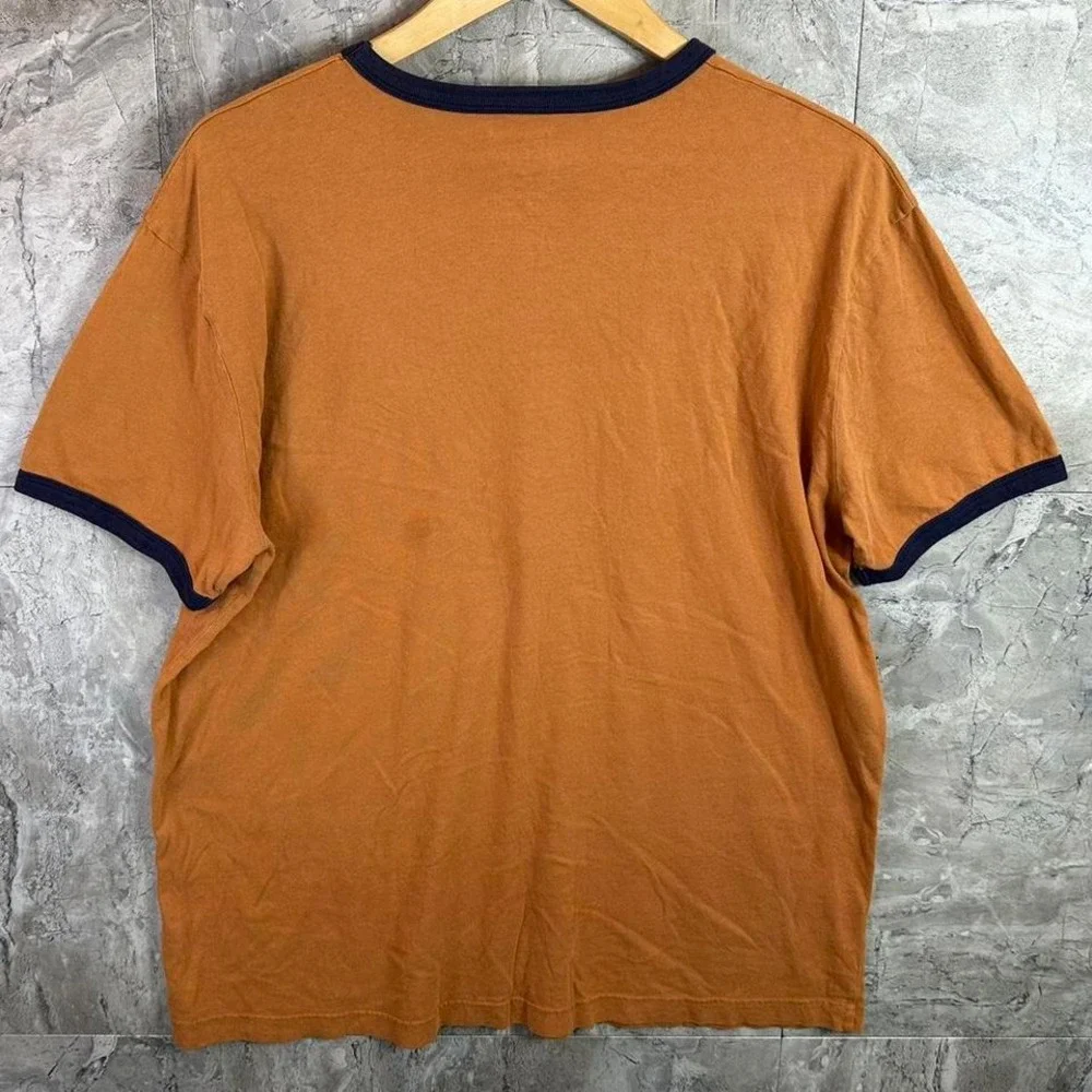 Disney Mickey‎ Mouse vintage orange and blue short sleeve pocket tee Men's  XL - Picture 4 of 4